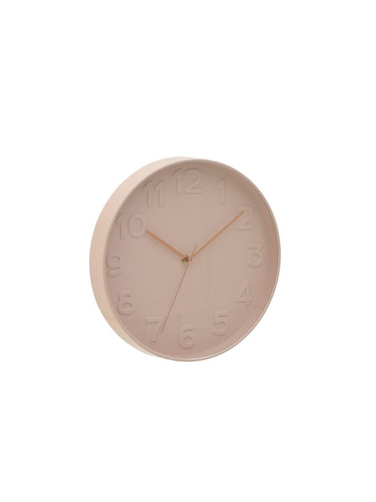 Click Wall Clock Plastic Pink Ø31cm