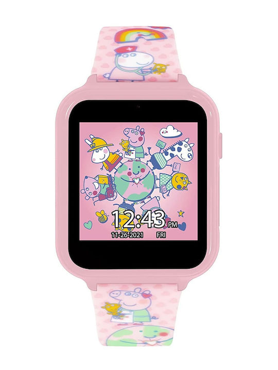 Disney Kinder-Digitaluhr Peppa Pig mit Kautschuk/Plastikarmband Rosa