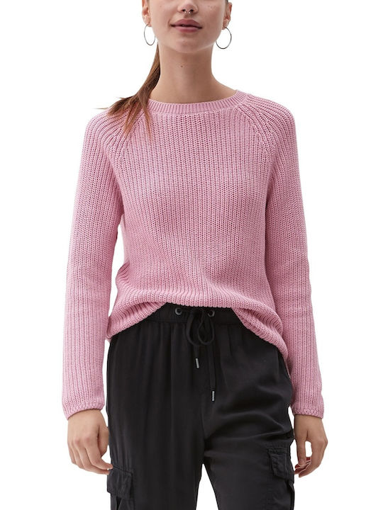 S.Oliver Women's Long Sleeve Sweater Pink