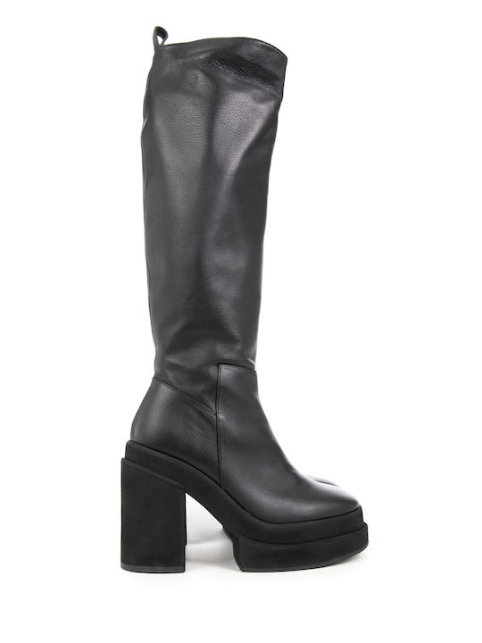 Paloma Barcelo Boots Yafet - Black (Μπότες Γυναικείο Leather Black - 9123405)