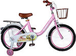 ForAll Starbaby 16" Kids Bicycle BMX with Rack and Basket Pink