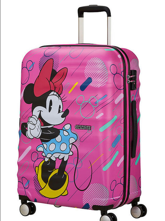 American Tourister Minnie Future Pop Kinder Große Hart Koffer Rosa mit 4 Räder Höhe 77cm