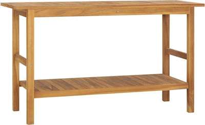 vidaXL 246492 Πάγκος χωρίς Νιπτήρα Μ132xΒ45xΥ75cm Teak