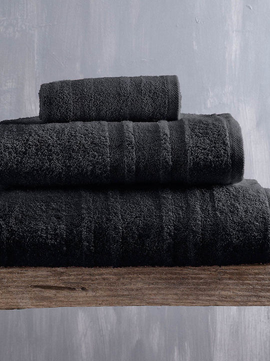 Rythmos Bath Towel Laura 100x150cm. Black Weigh...