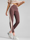 Evostripe 7/8 Women's Cropped Training Legging High Waisted Burgundy