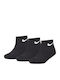 Nike Athletic Kids' Ankle Socks Basic Black 3 Pairs