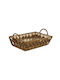 Atmosphera Wicker Rectangular Decorative Tray 35x23x9cm