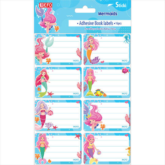 +Efo Etichete Caiete Mermaids 16buc