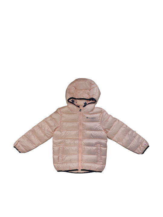 Champion Kinder Sportjacke Kurz mit Kapuze Rosa
