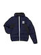 Kinder Freizeitjacke Kurz mit Kapuze Marineblau