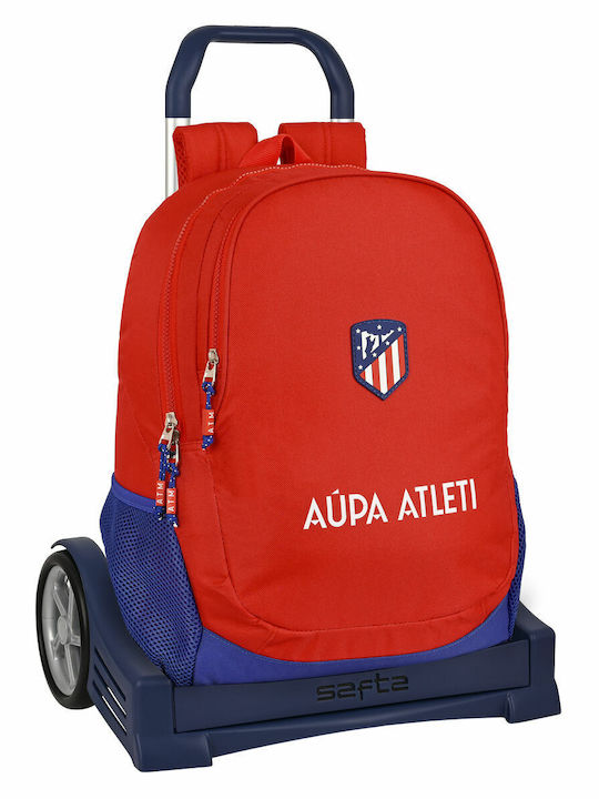 Atletico Madrid School Bag Trolley Elementary, Elementary Red with