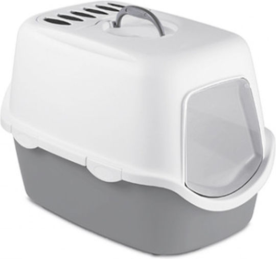 Kerbl Cathy F Cat Toilet Closed with Filter Gray L56 x W40 x H40cm