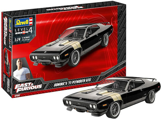 Revell Φιγούρα Μοντελισμού Αυτοκίνητο Fast & Furious - Dominic's 1971 GTX Level 4 81 Κομματιών σε Κλίμακα 1:24