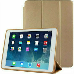 Tri-Fold Flip Cover pentru iPad Air 4 10.9'' în culoarea aurie Gold Leatherette, silicon