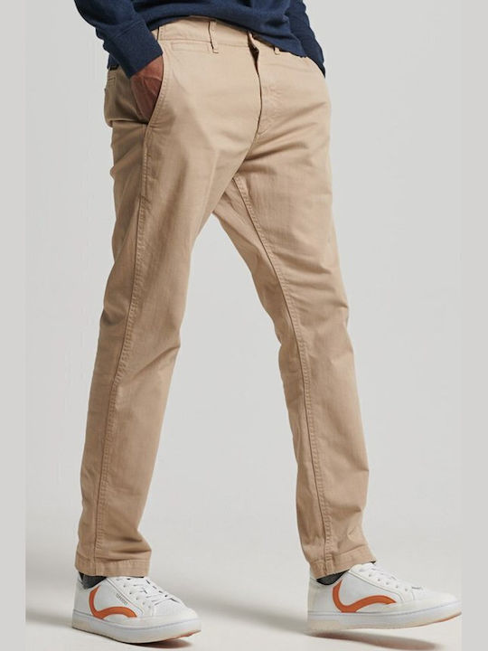 D2 Ovin Officers Pantaloni Bărbați Chino Slim Fit Sand Stone