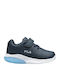 Spectrolite Pu Kids Sneakers with Scratch Blue