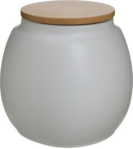 Click White General Use Vase with Lid Ceramic White 1400ml