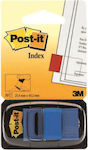 3M 680 Post It plastifiat 25.4x43.2mm (Diverse culori) - Albastru