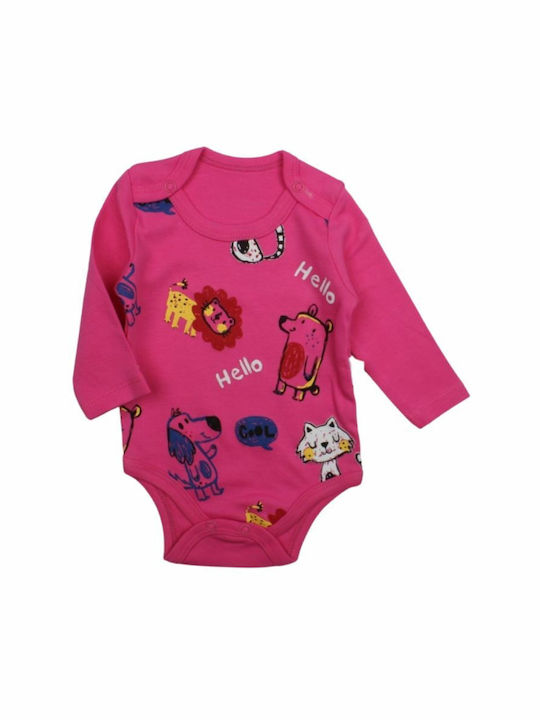 Lullaby Baby Bodysuit Set Long-Sleeved with Pants Fuchsia