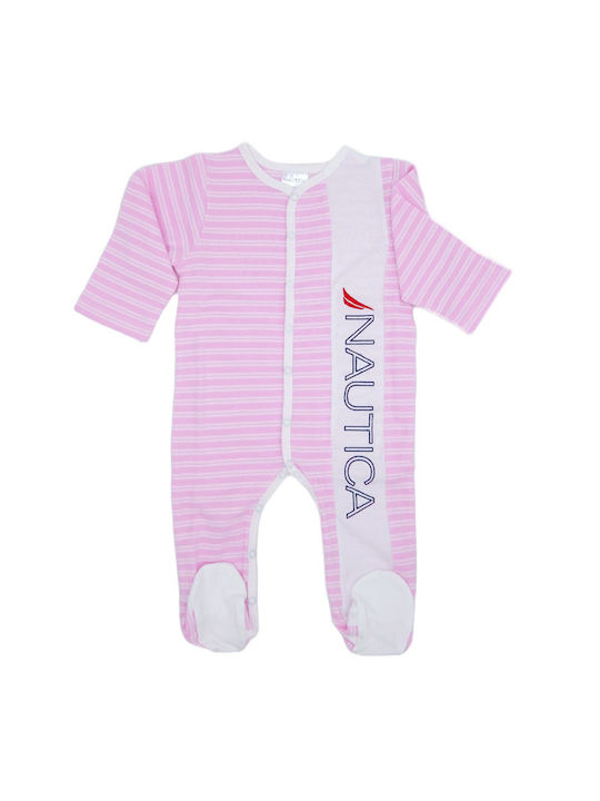 Nautica Baby Bodysuit Set Long-Sleeved Pink