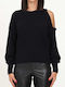 Only Women's Long Sleeve Sweater Cotton Black