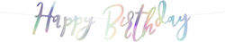 PartyDeco Happy Birthday Banner για Party 62εκ.