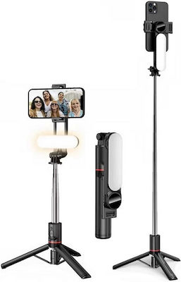 L15 Selfie Stick Trepied pentru Telefon Mobil cu Bluetooth Negru 884812