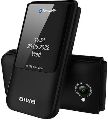 Aiwa FP-24 MKII Dual SIM Mobil cu Butone Negru