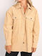 Дамско Бежов Overshirt Oversized
