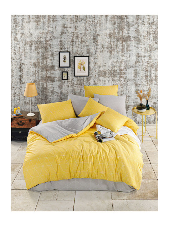 Mc Decor Dream Set Coverlet Single Cotton Yellow 160x240cm 2pcs