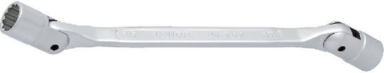 Unior Double Polygon Wrench Bent Adjustable 14x15mm