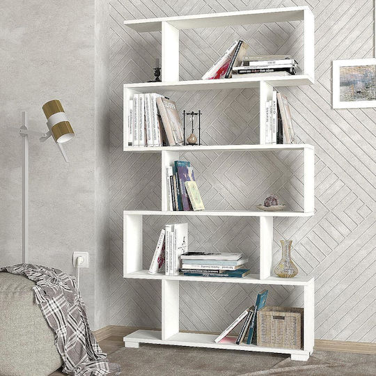 Bibliothek Montoni Weiß 90x20x160cm