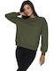 Damen Sweatshirt Khaki