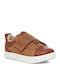 Rennon Low Kids Sneakers with Scratch Brown