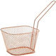 Atmosphera Frittierkorb Servierkorb Metallisch mit Abmessungen 17.5x8.5x14cm 1Stück