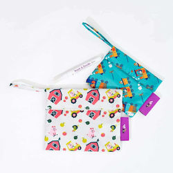 Tidy Tot Snack & Doodle Farmyard / Trains Θήκη Πολύχρωμη Tidy Tot Snack & Doodle Farmyard / Trains Θήκη Πολύχρωμη