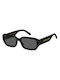 Marc Jacobs Sunglasses with Black Plastic Frame and Gray Lens MJ 614/S 807/IR
