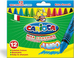 Carioca Jumbo Crayons Set 12 Colours