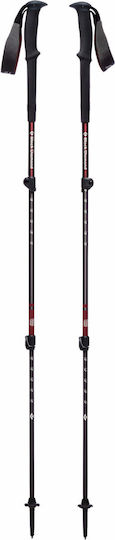 Black Diamond Telescopice Baston de trekking din aluminiu 2 buc Roșii