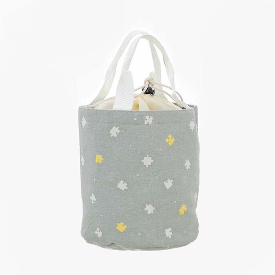 Bartuggi School Insulated Hand Lunch Bag 5lt Gray 18 x 18 x 21cm