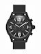 Thorton Ragnar II Men's Watch 46mm Chronograph Battery with Black Metal Bracelet
