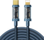 Joyroom S-CL020A20 Geflochten USB-C zu Lightning Kabel 20W Blau 2m