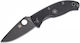 Spyderco Tenacious FRN P Pocket Knife Black with Blade made of Stainless Steel in Sheath