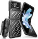 Supcase Unicorn Beetle Pro with Belt Clip 360 Full Cover Πλαστικό 2mm Μαύρο (Galaxy Z Flip4)