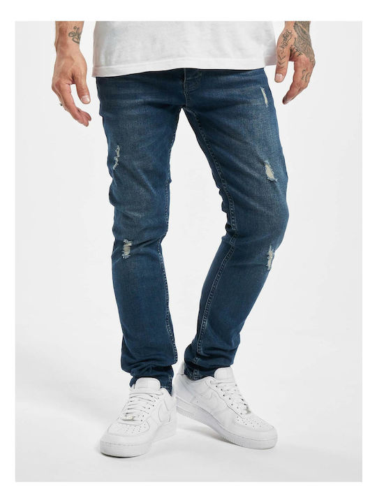 Herren Jeanshose Elastisch mit Slim Passform DARKBLUE