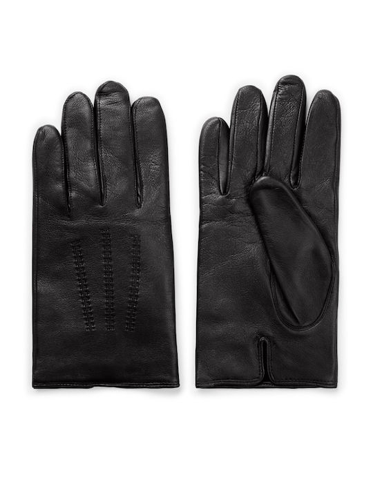 Hugo Boss Dark Brown Ανδρικά Δερμάτινα Γάντια