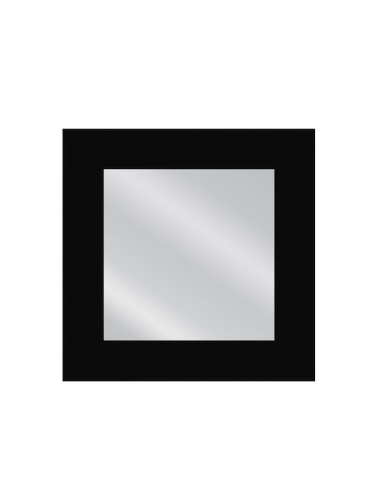 ArteLibre Aaina Καθρέπτης Τοίχου με Μαύρο Πλαστικό Πλαίσιο 90x90cm