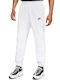 Nike Sportswear Men's Sweatpants with Rubber White