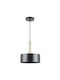 Ravenna Penny Pendant Light Single-Light Bell for Socket E27 Black