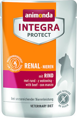 Animonda Integra Protect Renal Wet Food for Adult Cats for Kidney Diseases In Pouch with Beef 1pc 85gr